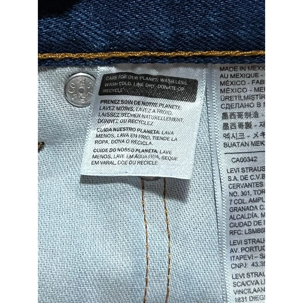 Levis 517 Bootcut Jeans Mens 40x30 Regular Indigo Flex Permanent Crease Cowboy